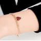 Swarovski Red Heart Magnetic Buck Bracelet-Swarovski Bracelet & Bangle