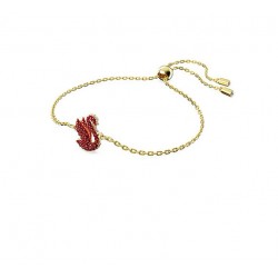 Swarovski Iconic Swan Bracelet Swan Red Gold Tone Plated 5656841