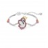 Swarovski Pop Swan Bracelet Swan Pink Rhodium Plated 5650188