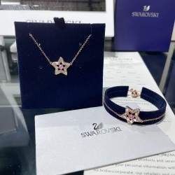 Swarovski Stella Bracelet Mixed Cuts Star Pink Rhodium Plated 5639170