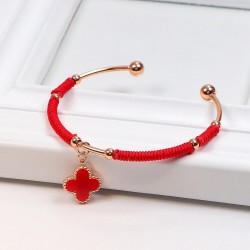 Van Cleef & Arpels Alhambra Of Red Bracelets 