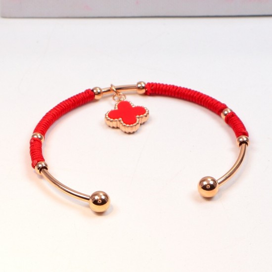 Van Cleef & Arpels Alhambra Of Red Bracelets