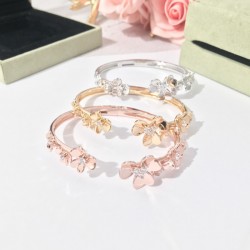 Van Cleef & Arpels Frivole Silver And Gold And Rose Gold Bracelets 3 Colors 