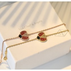 Van Cleef & Arpels Lucky Spring Of Gold/Silver Bracelets 2 Colors 