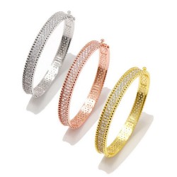 Van Cleef & Arpels Perlee Diamond Bracelets/Rose Gold And Silver 3 Colors 