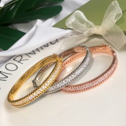 Van Cleef & Arpels Perlee Diamond Of Gold Bracelets/Rose Gold And Silver 3 Colors 