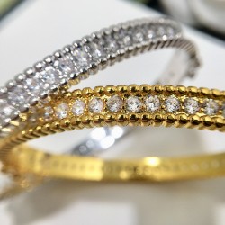 Van Cleef & Arpels Perlee Gold/Silver Bracelets 2 Colors 