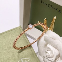 Van Cleef & Arpels Perlee Pearls Of Silver And Gold/Rose Gold Bracelets 3 Colors 