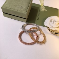 Van Cleef & Arpels Perlee Silver And Gold With Rose Gold Bracelets 3 Colors 