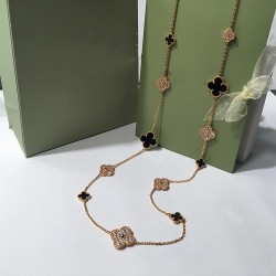 Van Cleef & Arpels Sweet Alhambra Gold/Green/Blue Long VCA Bracelets 6 Colors 
