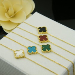 Van Cleef & Arpels Sweet Alhambra Gold/Green/Red/Black VCA Bracelets 5 Colors 