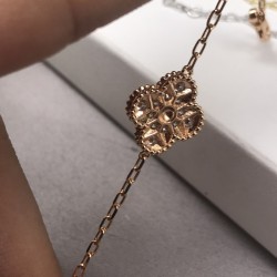 Van Cleef & Arpels Sweet Alhambra Gold/Rose Gold With Silver VCA Bracelets 3 Colors 
