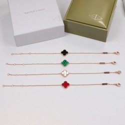 Van Cleef & Arpels Sweet Alhambra Of Gold/Red/Green/Silver/Black VCA Bracelets 12 Colors 