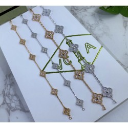 Van Cleef & Arpels Sweet Alhambra Of Gold Silver VCA Bracelets Vintage Alhambra 