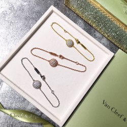 Van Cleef & Arpels Vintage Alhambra Of Silver/Rose Gold/Gold VCA Bracelets 3 Colors 