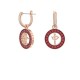 Swarovski Alea Earrings Red Gold 5649790