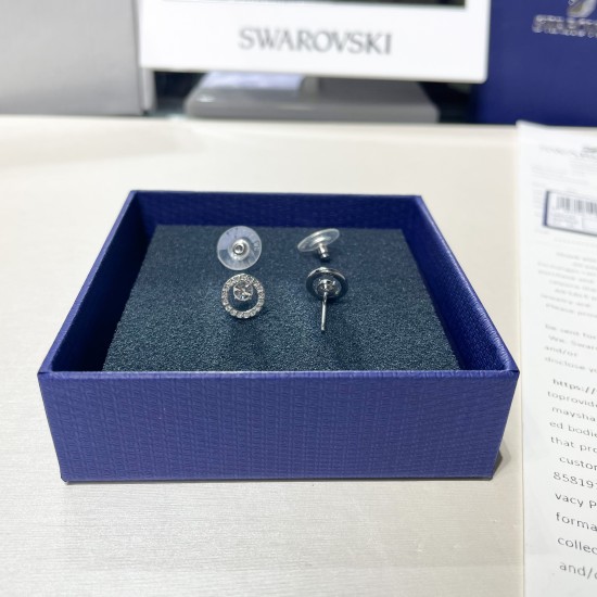 Swarovski Creativity Stud Earrings White Rhodium Plated 5201707