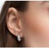 Swarovski Dextera Hoop Earrings White Rhodium Plated 5618306
