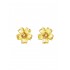Swarovski Florere Stud Earrings Flower Yellow Gold Tone Plated 5650571