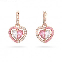 Swarovski Gema 520 Earrings Pink Gold Rose 5653010
