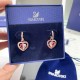 Swarovski Gema 520 Earrings Pink Gold Rose 5653010