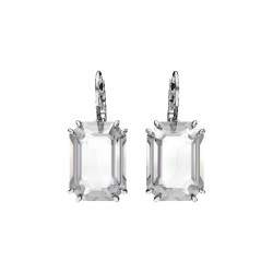 Swarovski Millenia Drop Earrings Octagon Cut White Rhodium Plated 5636569