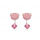 Swarovski Teddy Earrings Bear Pink Rose Gold Tone Plated 5642982