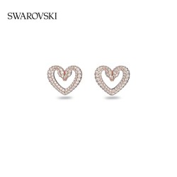 Swarovski Una Earrings Rosegold Coloured Ear Studs 5628659