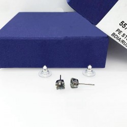 Swarovski Men's Sleek Pierced Earrings, Gray