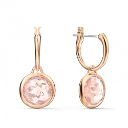 Swarovski Tahlia Mini Hoop Earrings, Rose Gold