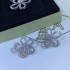 Van Cleef & Arpels Flowerlace Of Silver VCA Earrings 