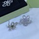 Van Cleef & Arpels Flowerlace Of Silver VCA Earrings