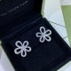 Van Cleef & Arpels Flowerlace Of Silver VCA Earrings