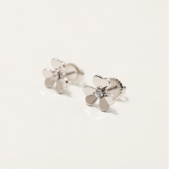 Van Cleef & Arpels Frivole Earrings Rose Gold Of VCA Earrings Silver Gold 3 Colors