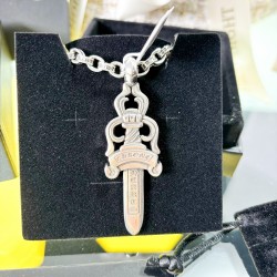 Chrome Hearts Silver Mens Necklaces 