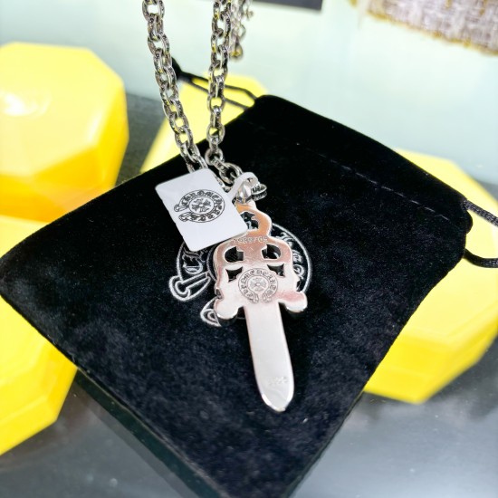 Chrome Hearts Silver Mens Necklaces