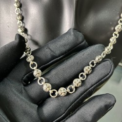 Chrome Hearts Silver Necklace L60cm 
