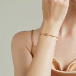 Presents For Valentines Day Gold Clair Dlune Womens Bracelet 