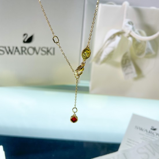 Swarovski Chinese Zodiac Gold Red Necklace 5676540