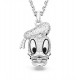 Swarovski Donald Duck Silver Black Necklace 5668775