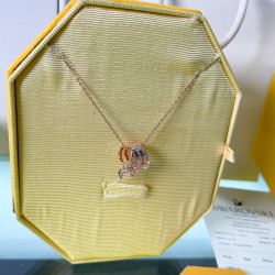 Swarovski Dragon Phoenix Gold Rose Necklace 5675826 