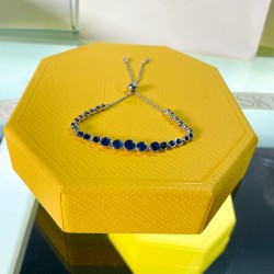 Swarovski Emily Silver Blue Bracelet Bangle 5663394 