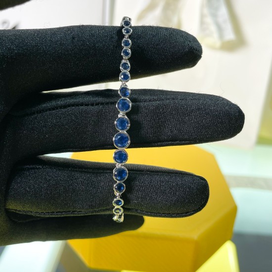 Swarovski Emily Silver Blue Bracelet Bangle 5663394