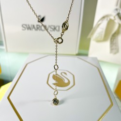 Swarovski Iconic Swan Red Gold Necklace 5677599 Pendant 