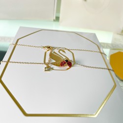 Swarovski Idyllia Gold Red Necklace Pendant 5666225 
