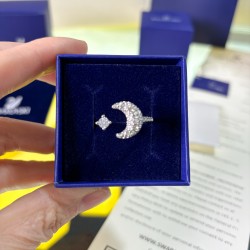 Swarovski Luna White Silver Ring 5677138 