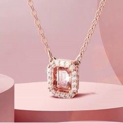 Swarovski Millenia Necklace Square Pink