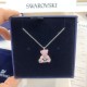 Swarovski Teddy Necklace Bear Pink