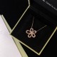 Van Cleef & Arpels Flowerlace White Gold/VCA Necklaces Silver 3 Colors