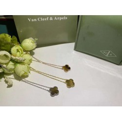 Van Cleef & Arpels Sweet Alhambra Of Rose Gold VCA Necklaces White Gold 
